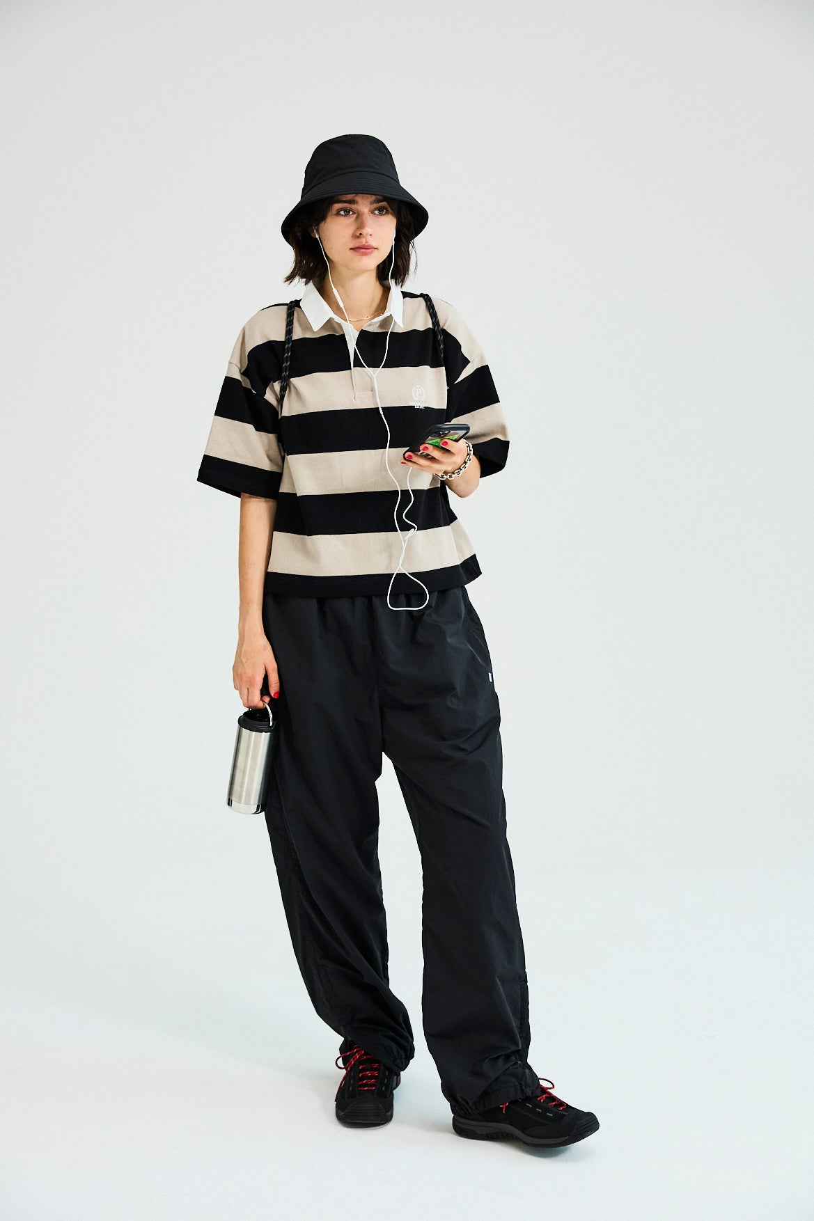 たなかページ CROPPED WIDE RUGGER SHIRT