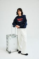 CROPPED WIDE FOODIE "Air plane"