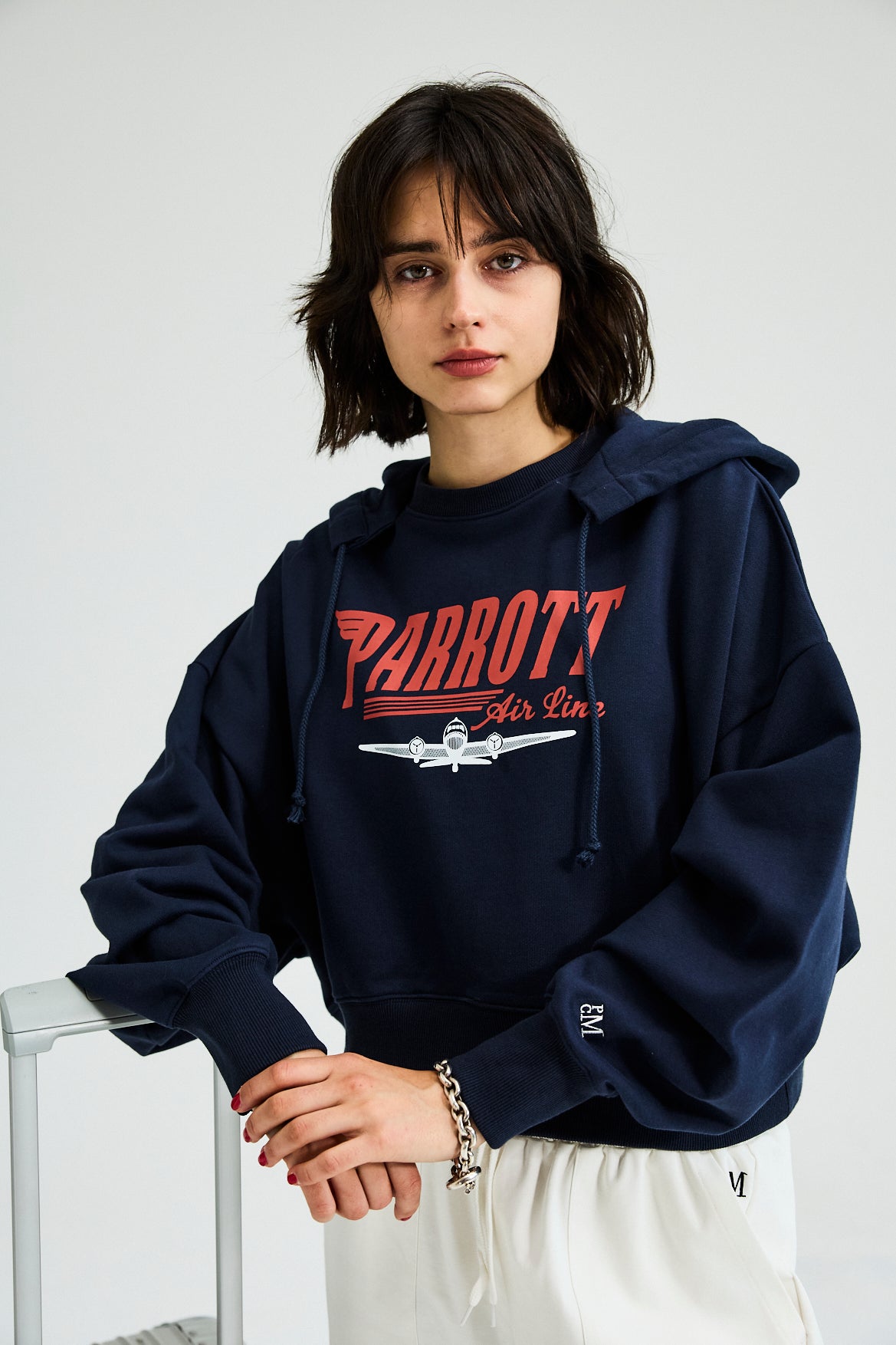 CROPPED WIDE FOODIE "Air plane"