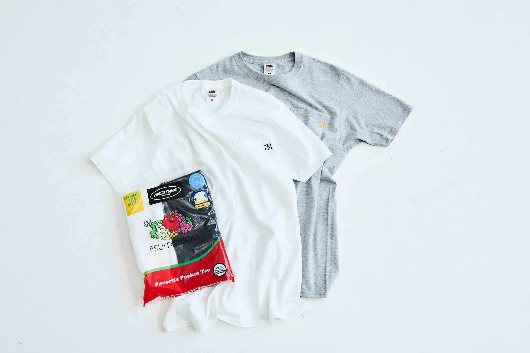 FRUIT OF THE LOOM / FAVORITE POCKET TEE (2PACK)