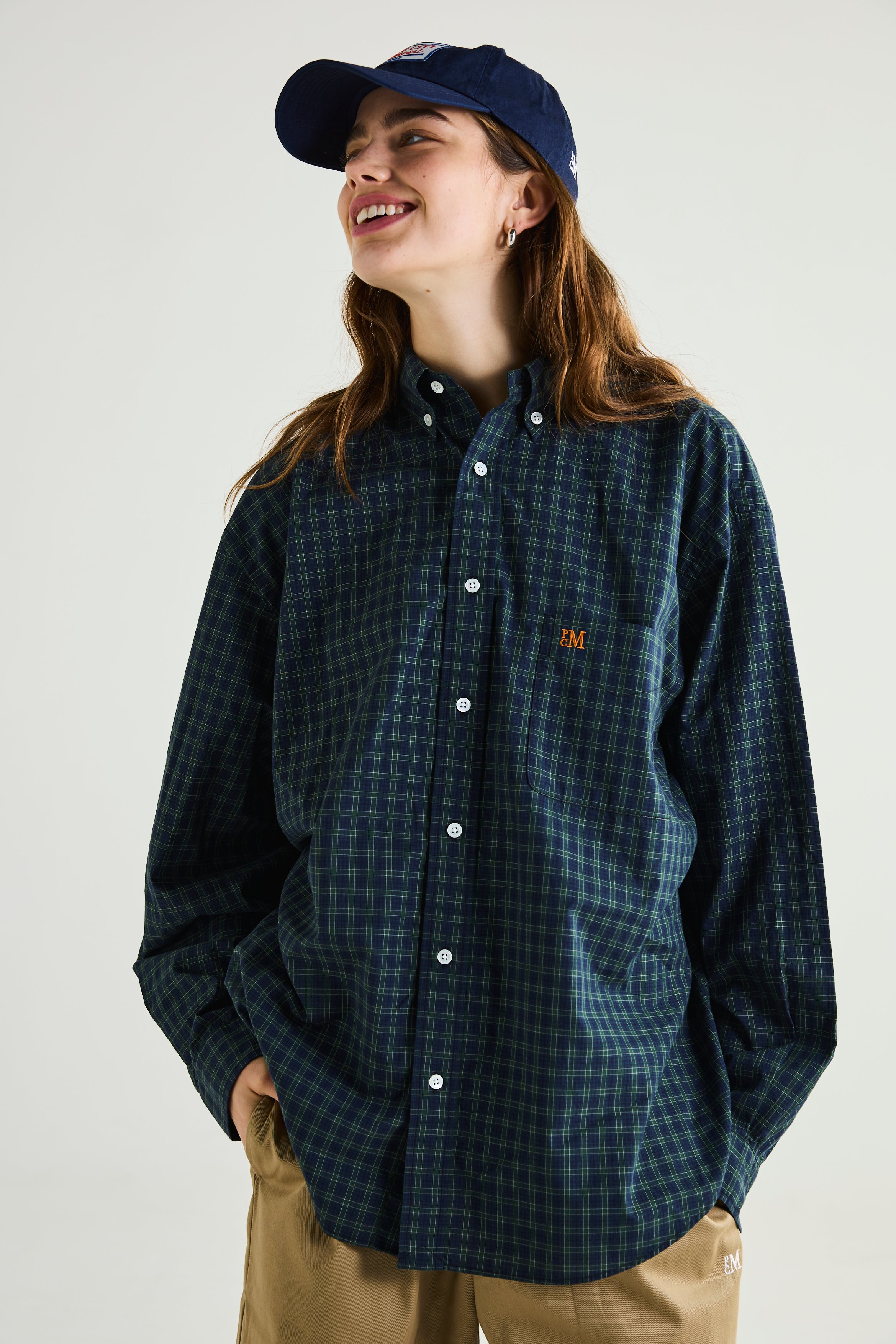 PCM BUTTON DOWN SHIRT-CHECK