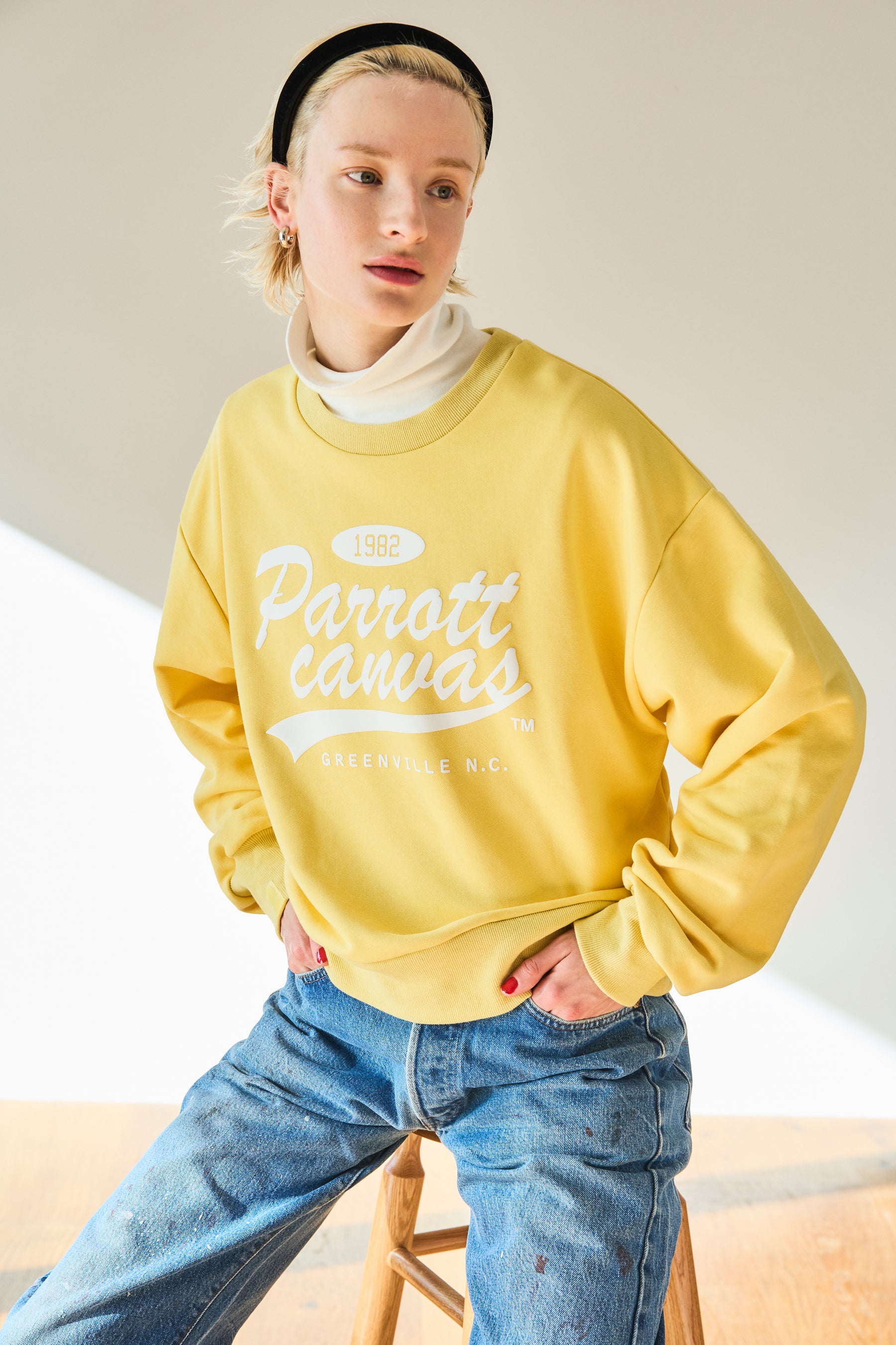 PC ATHLETIC LOGO CREW SWEAT