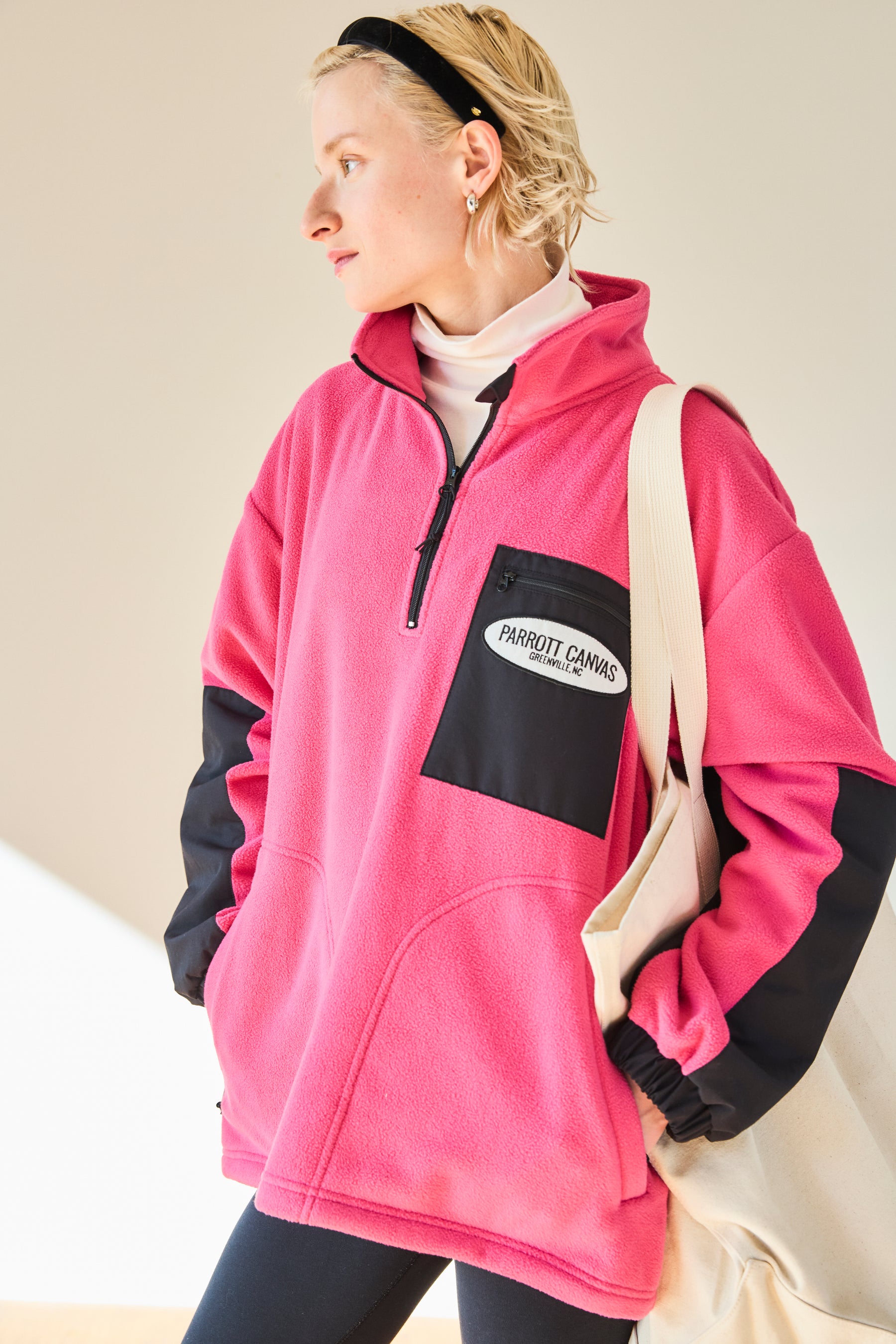 FLEECE HALF ZIP PULLOVER