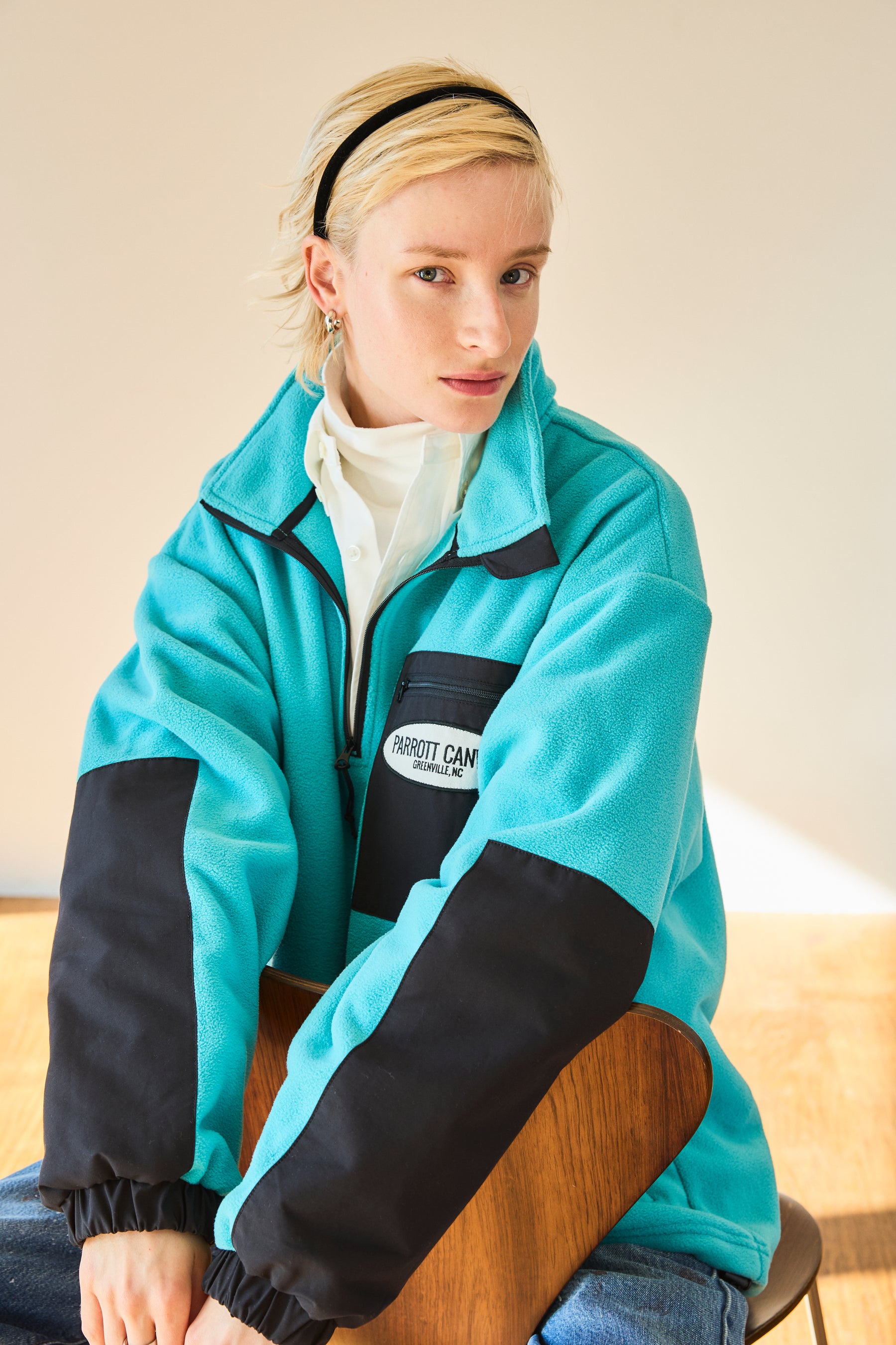 FLEECE HALF ZIP PULLOVER