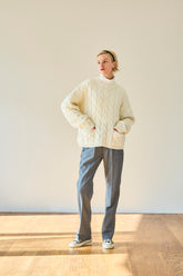 PC CABLE KNIT PULLOVER