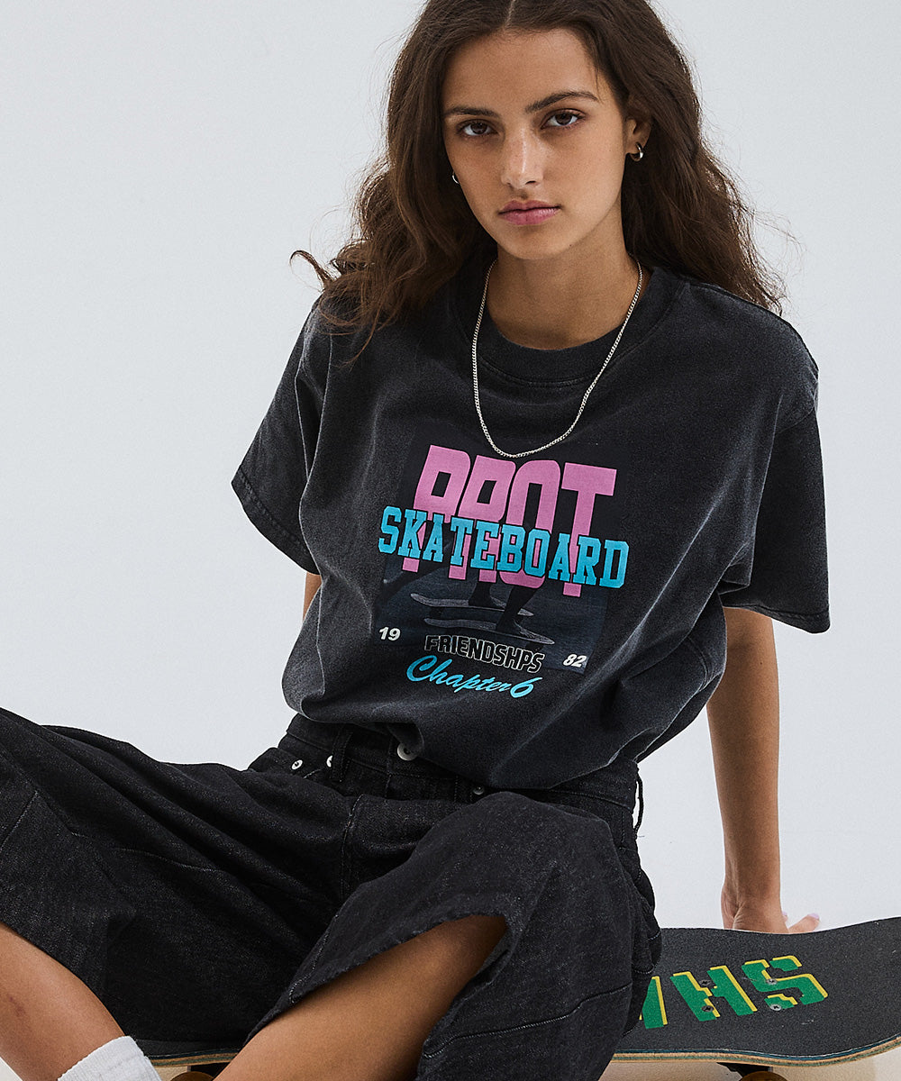 Vintage Print S/S T-shirt ”Chapter6”