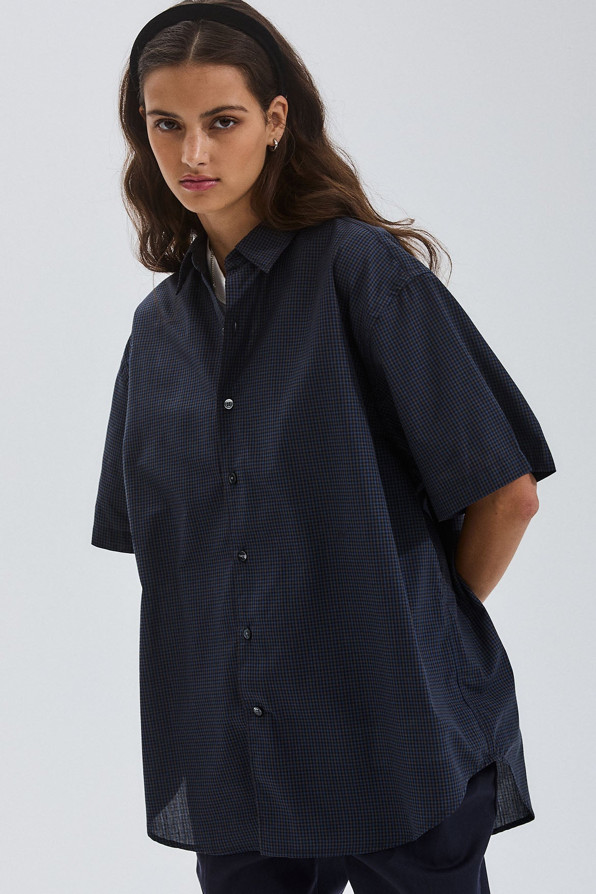 PCM Short Sleeve Shirt - Small check