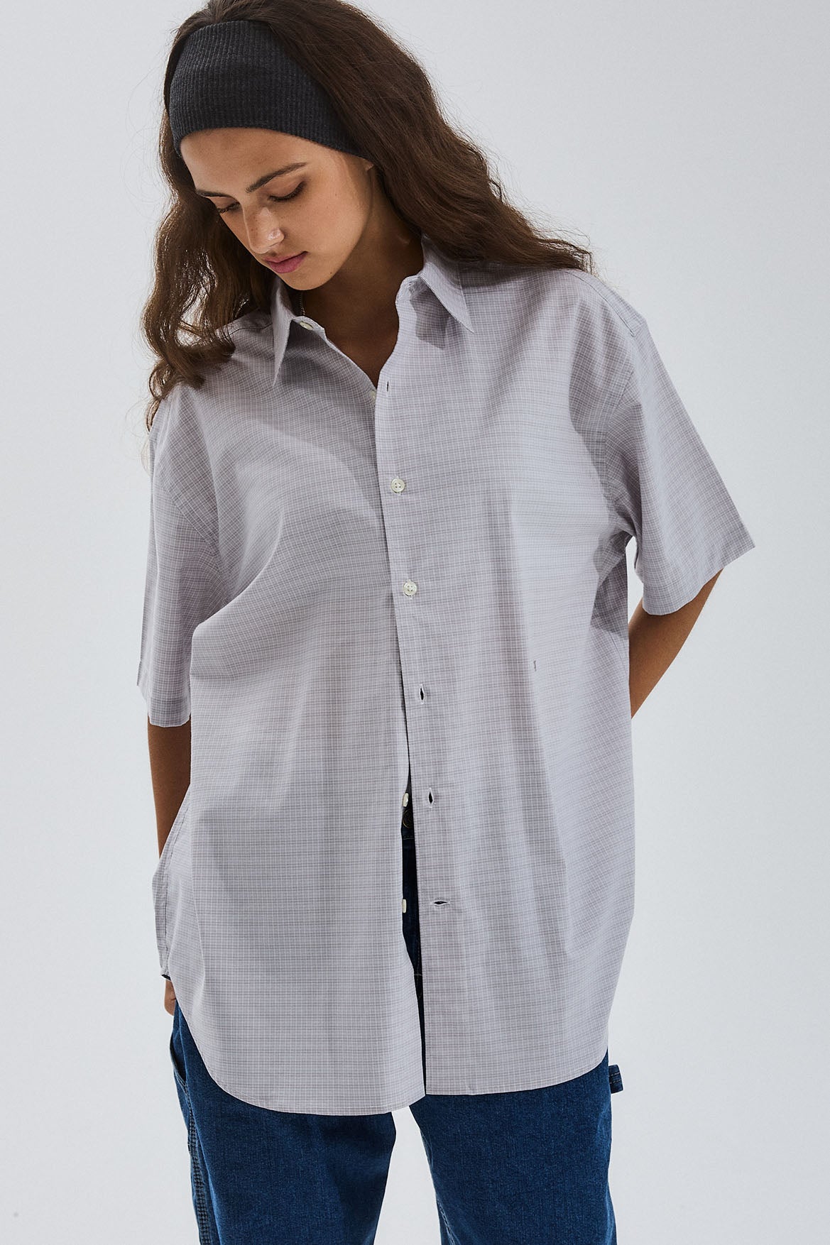 PCM Short Sleeve Shirt - Small check