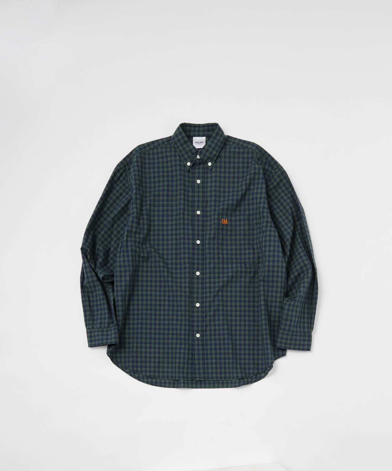PARROTT CANVAS◆長袖シャツ/--/コットン/BRW/チェック/PC24112002 PCM BUTTON DOWN SHIRT-CHECK