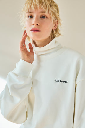 EMBROIDERY LOGO CREW SWEAT