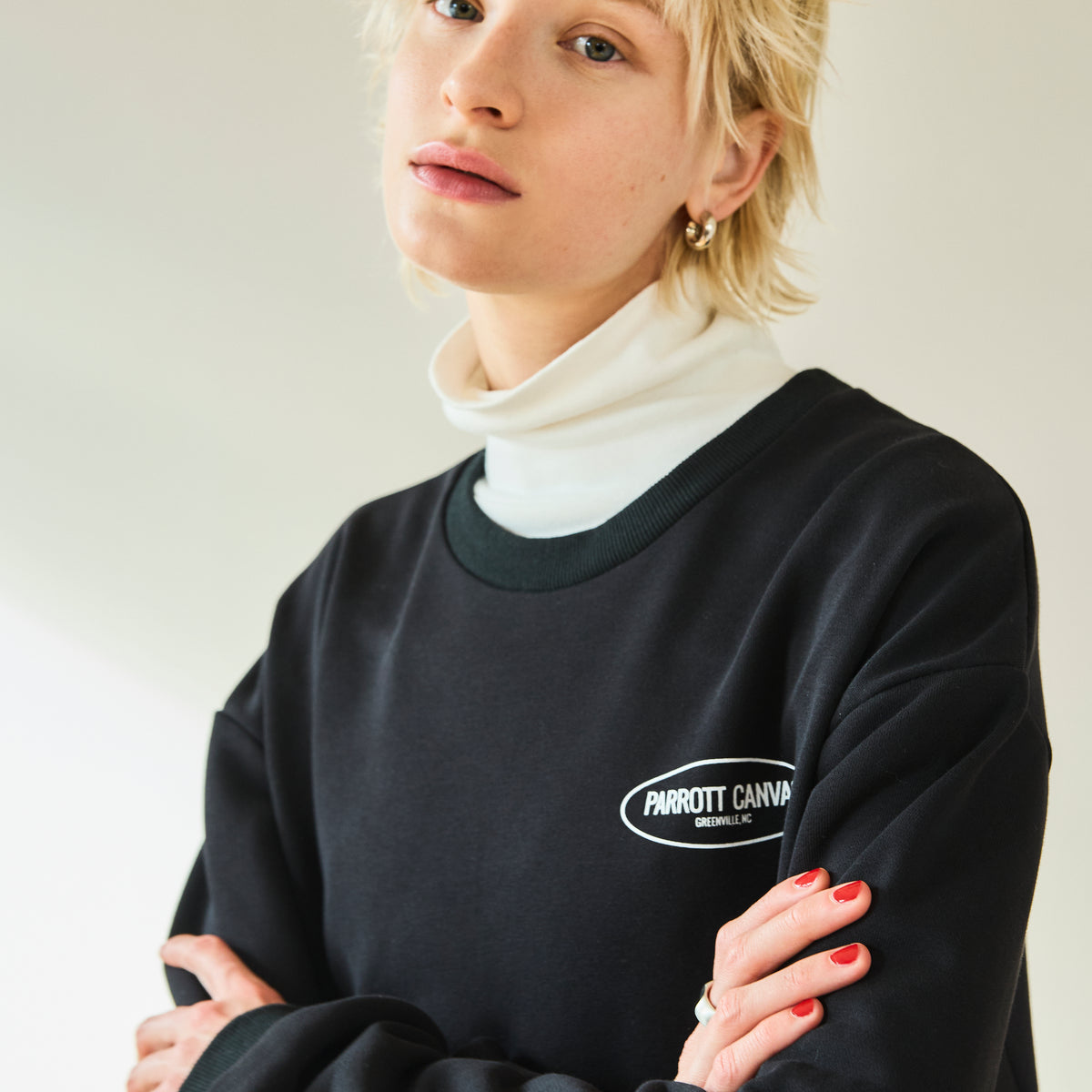トレーナー スウェット PC Map logo crew sweat レディース PC MAP LOGO CREW SWEAT