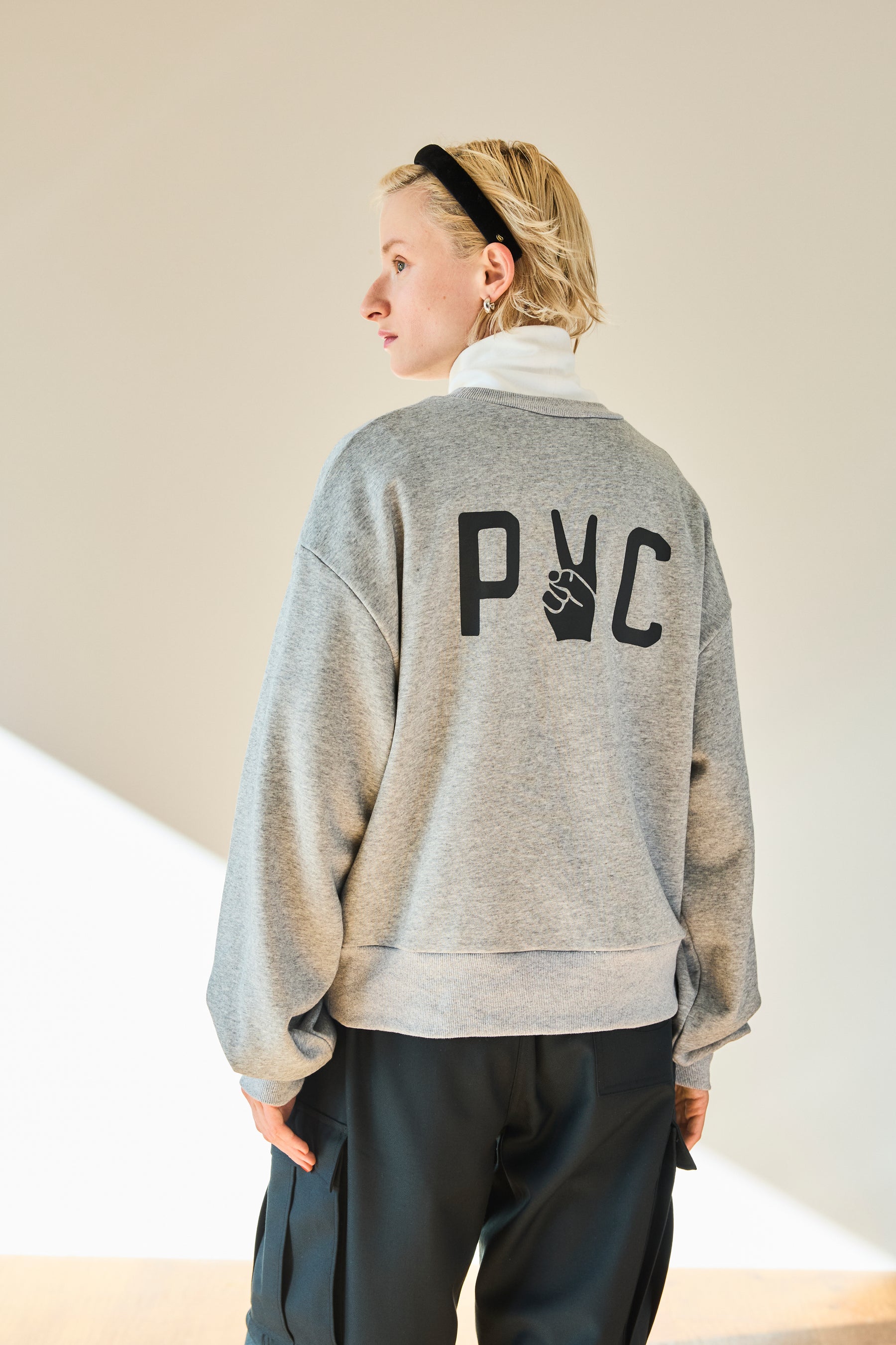 PC PEACE LOGO CREW SWEAT